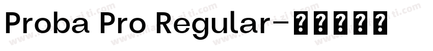 Proba Pro Regular字体转换